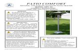PATIO COMFORT - PATIO COMFORT NATURAL GAS FUELED OUTDOOR PATIO HEATER MODEL NPC 05 ASSEMBLY INSTRUCTIONS