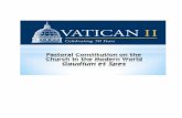 Vatican Council II: Joy and Hope … · on the Church in the Modern World, it had not been “pre-planned” as had the . Vatican Council II: Joy and Hope Catholic Diocese of Jackson