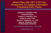 What’s New with CIP? A 20-Year Perspective of Cognitive Information … · Career counseling and services: A cognitive information processing approach. Pacific Grove, CA: Wadsworth-Brooks/Cole.