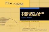 Sinan Ülgen - Carnegie Endowment for International Peace · chance Turkey desired the bomb, those factors make it unlikely that Ankara could quickly develop a nuclear weapon. It