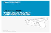 USER GUIDE: 1128 BLUETOOTH UHF RFID READER · Slide the grip handle back onto the main unit ... RFID transponders can be read when they are in range of the antenna. The antenna is