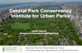 Central Park Conservancy Institute for Urban Parksassets.centralparknyc.org/pdfs/institute/p2p-events/CPC-Seminar-20… · Statement of Purpose Central Park Conservancy Institute