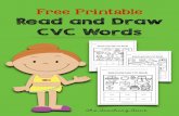 Free Printable Read and Draw CVC Words...Read and Draw CVC Words The Teaching Aunt bug mug sun bus . Created Date: 5/1/2020 8:56:35 AM ...