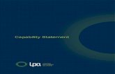 Capability Statement - LPA Lighting & Energy Solutionslpalighting.com/wp-content/uploads/2019/04/LPA-Capability-Stateme… · successful projects, its crucial to fully understand