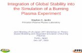 Integration of Global Stability into the Simulation of a ... · Thin Shell: WV F R tn n ψ η ψ λψ δ ∂ ⎛⎞∂ ∂∂ ∂ =−−+⎜⎟ ∂ ⎝⎠∂∂∂∂AA M3D Code