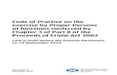 Code of Practice on the exercise by Proper Persons of ... · 2. It provides guidance on the exercise of functions by “proper persons” (defined at s.412 of POCA) in Scotland in