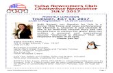 Tulsa Newcomers Club Chatterbox Newsletter JULY 2017 · Page 1 Tulsa Newcomers Club Chatterbox Newsletter JULY 2017 T Beth Rengel, our Speaker for July is a worked hard to achieve