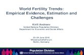 World Fertility Trends: Empirical Evidence, Estimation and ... · 5 5.5 6 6.5 7 7.5 1950 1960 1970 1980 1990 2000 2010 2020 e year wpp 2013-2014 dhs,x-bh 2013-2014 dhs,d 2010 mics