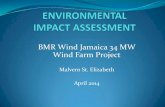 BMR Wind Jamaica 34 MW Wind Farm Projectenvironmanagers.com/main/BMR 34 MW Wind Farm Project EIA Pres… · The project site is located in Malvern; adjacent to the existing JPS Munro