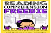 READING COMPREHENSION FREEBIE FREEBIE · 2020. 4. 6. · Fred the Fish Directions: Read the story 3 times. Color a crayon each time you read. Then, answer the questions and illustrate