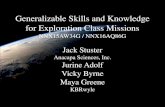 Generalizable Skills and Knowledge for Exploration Class ... · 1/14/2019  · Human Exploration of Mars NNX15AW34G / NNX16AQ86G Jack Stuster Anacapa Sciences, Inc. Jurine Adolf Vicky