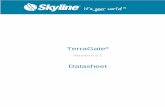 TerraGate · 3 OVERVIEW TerraGate supports the client-server data delivery requirements of Skyline's 3D visualization applications, enabling massive amounts of data to be efficiently