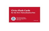 Civics Flash Cards · 2009. 2. 3. · the 100 civics questions. An applicant must answer 6 out of 10 questions correctly to pass the civics portion of the naturalization test. Although