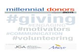#giving - Case Foundation€¦ · #GIVING • 93% of surveyed Millennials gave to nonprofit organizations in 2010, with 21% giving $1,000 or more during the course of the year, but