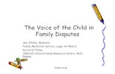 The Voice of the Child in Family Disputes · Family Mediation Service, Legal Aid Board. Doctoral Fellow, UNESCO Child & Family Research Centre, NUI., Galway. Footer Area Overview