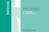 WYNTKA Lung Cancer - hillmedical.com...Stages The stage of lung cancer depends mainly on… The size of the lung tumor How deeply the tumor has invaded nearby tissue, such as the chest
