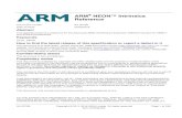 ARM NEON Intrinsics Reference · ARM® NEON™ Intrinsics Reference Document number: IHI 007 3B Date of Issue: 24/03/2016 Abstract This draft document is a reference for the Advanced