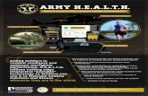 ARMY H.E.A.L.T.H. · smart scale activity tracker army h.e.a.l.t.h. healthy eating activity lifestyle training headquarters advanced portable technology personnel readiness