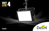 SOFT 4 LED - De SistiS4-IN Intensifier for SOFT LED 4 fixtures S4-CF Color Frame for SOFT LED 4 fixtures S4-CYC Cyclorama HOOD for asymmetrical emission of SOFT LED 4 fixtures to illuminate
