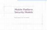 Mobile Platform Security Models - Columbia Universitysuman/6183_slides/... · Windows Phone OS 7.0 security model Principles of isolation and least privilege Each chamber n Provides