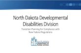 North Dakota Developmental Disabilities Division · Person-Centered Planning Overview The person-centered planning process must: • Allow the individual to lead the process, when