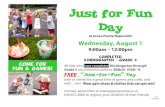 Just for Fun Day - storage.cloversites.comstorage.cloversites.com/gracepointe/documents/Justforfunwebsitefli… · Just for Fun Day at Grace Pointe Naperville! Wednesday, August 1