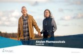 Corporate Overview - Alnylam Pharmaceuticals · Alnylam Forward Looking Statements 2 This presentation contains forward-looking statements, within the meaning of Section 27A of the