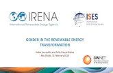 GENDER IN THE RENEWABLE ENERGY …...Barriers to entry of women in the renewable energy sector in the modern energy context Shares of menand womenwho perceive that women face barriers
