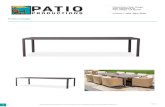 Verona 86.5' Rectangular Umbrella Dining Table ` PDF€¦ · PATIO PRODUCTIONS Downtown San Diego 2161 Hancock St san Diego, CA 92110 North Countv San Marcos 260 S PacifiC St. suite