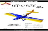 ISPORTS 10cc - Horizon Hobby · 2020. 3. 27. · ISPORT 10-15cc Instruction Manual. 2 Thank you for choosing the ISPORT ARTF by SEAGULL MODELS COMPANY LTD,.The ISPORT was designed