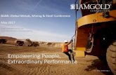 BAML Global Metals, Mining & Steel Conference May 2017 · margin, capital expenditures, operations outlook, cost management initiatives, development and expansion projects, exploration,