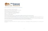 Athena SWAN Bronze department award application · Athena SWAN Charter Equality Challenge Unit 7th floor, Queens House 55/56 Lincoln’s Inn Fields London WC2A 3LJ 28 th November