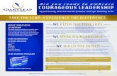 COURAGEOUS LEADERSHIP - Giant Leap Consulting · Courageous Leadership Train-the-Trainer and Leadership Development for Emerging Leaders and Successors Programs will ensure that your