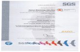 SGS-RSPOSC-00708 Bioenergy Certificate SGS-RS… · Certificate SGS-RSPO/SC-00708 The management system of Vance Bioenergy Sdn Bhd RSPO Member number: 200310600000 PLO 668 & 669 Jalan