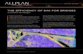 THE EFFICIENCY OF BIM FOR BRIDGES · 2019. 9. 26. · velop BIM capabilities, it will be out of business sooner or later. Non-BIM designs are more prone to defects and cost overruns.”