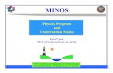 Physics Program and Construction Statusinsti.physics.sunysb.edu/ITP/conf/neutrino/talks/lang.pdf · YITP Conference: Neutrinos and Implications for Physics Beyond The Standard Model,