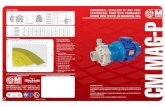 CM MAG-P ENG-ITA · A unit of CM MAG-P HORIZONTAL, SEALLESS PP AND PVDF CENTRIFUGAL PUMP WITH PERMANENT MAGNET DRIVE SYSTEM, NO MECHANICAL SEAL CM MAG-P Series The separation of liquid