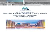 JPA International Regional Platform Meeting in Central ...media.jpainternational.com/DocumentFiles/0/UZBEKISTAN- SAMARK… · Sales & Marketing Manager 53 Shohrukh str., Samarkand