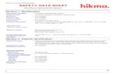 Conforms to HazCom 2012/United States SAFETY DATA SHEET · 2020. 5. 7. · Identified uses Nicardipine Hydrochloride Injection SAFETY DATA SHEET Conforms to HazCom 2012/United States