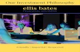 Our Investment Philosophy - Ellis Bates Financial …ellisbates.com Talk to your Ellis Bates Financial Adviser for more information about our Investment Philosophy. Asset allocation