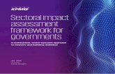 Sectoral impact assessment framework for governments€¦ · 1. Sectoral/sub-sectoral order of impact to identify the degree of risk. This will help governments to identify the most