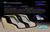 Soothe. Refresh. Relieve. · Soothe. Refresh. Relieve. The Human Touch ® Reflex SOL Foot and Calf Massager incorporates CirQlation and Figure-Eight Technologies that are designed