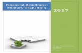 Financial Readiness: Military Transition · 2019. 4. 9. · financial indicators of an individual’s well-being through a variety of question and answer modules. These indicators
