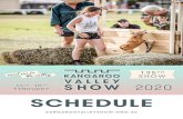 FEBRUARY SCHEDULE - Kangaroo Valley Show · 4.30pm Fastest Dog in Kangaroo Valley Race 5.00pm Novelty & Strength Events 6.00pm OFFICIAL PRESENTATION Awards Presentation 6.00pm Wine