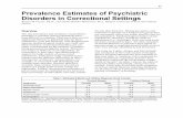 Prevalence Estimates of Psychiatric Disorders in ...Bonita M. Veysey, Ph.D., and Gisela Bichler-Robertson, M.A., Rutgers University School of Criminal Justice Overview The true prevalence