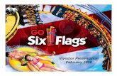 Investor Presentation February 2018 - Six Flags/media/Files/S/SixFlags-IR/reports-an… · February 2018 16 $24.37 $28.54 $37.17 SIX FUN SEAS Ticket Yield Management • Increase