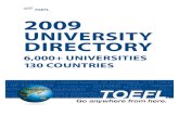 2009 university directory - WordPress.com · u of toronto harvard singapore mit oxford depaul london school of economics mcgill u of tokyo new york u u of melbourne u of mumbai politecnico