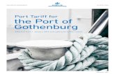 Port Tariff for the Port of Gothenburg · integral part of industry’s transport costs, and by offering a competitive Port Tariff, we should be in a position to strengthen the logistics