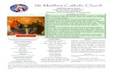 St. Matthew Catholic Churchst-matthew-church.com/wp-content/uploads/2016/05/May-22... · 2016. 5. 5. · St. Matthew Catholic Church 6090 Hypoluxo Road Lake Worth, FL 33463-7312 Phone: