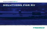 SOLUTIONS FOR RV - Tremco Sealants · for RV and trailer work — meeting demanding ... HOW CAN DEALERS PARTICIPATE? Complete the TremPRO RV Roof Protection System installation, sales